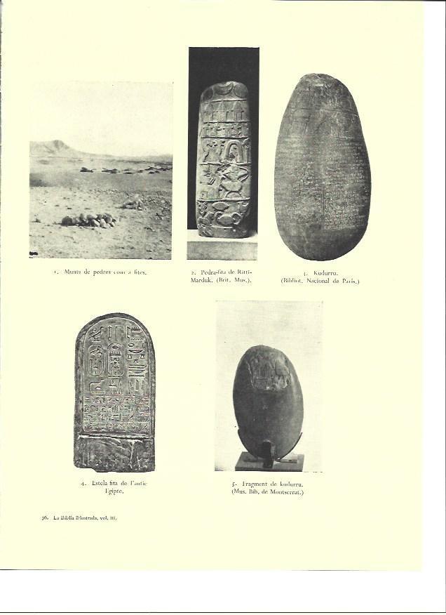 LAMINA 36441: Kudurru y estelas de Egipto