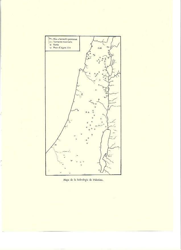 LAMINA 36431: Mapa de la hidrologia de Palestina