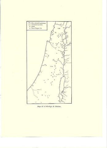 LAMINA 36431: Mapa de la hidrologia de Palestina
