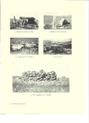 LAMINA 36426: Dolmen y menhir en Tell el-Emrameh