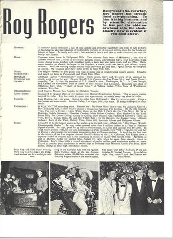 LAMINA 36481: Roy Rogers en diferentes actos