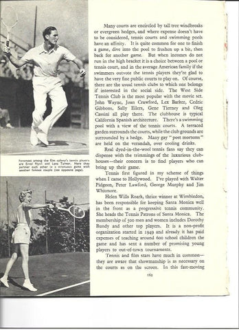 LAMINA 36474: Errol Flynn y Lana Turner jugando al tenis