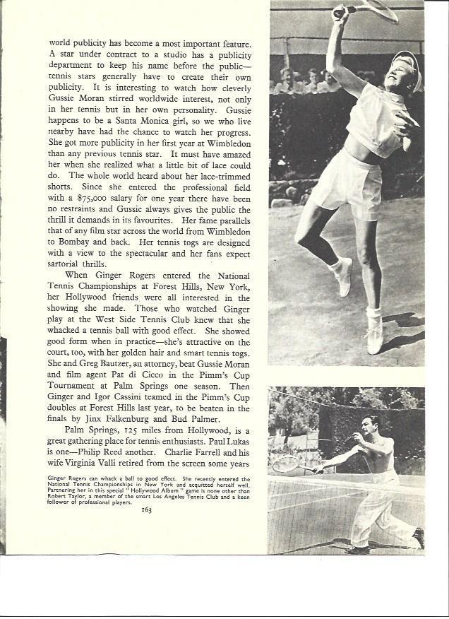 LAMINA 36471: Ginger Rogers jugando al tenis