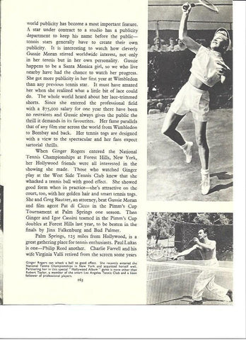 LAMINA 36471: Ginger Rogers jugando al tenis