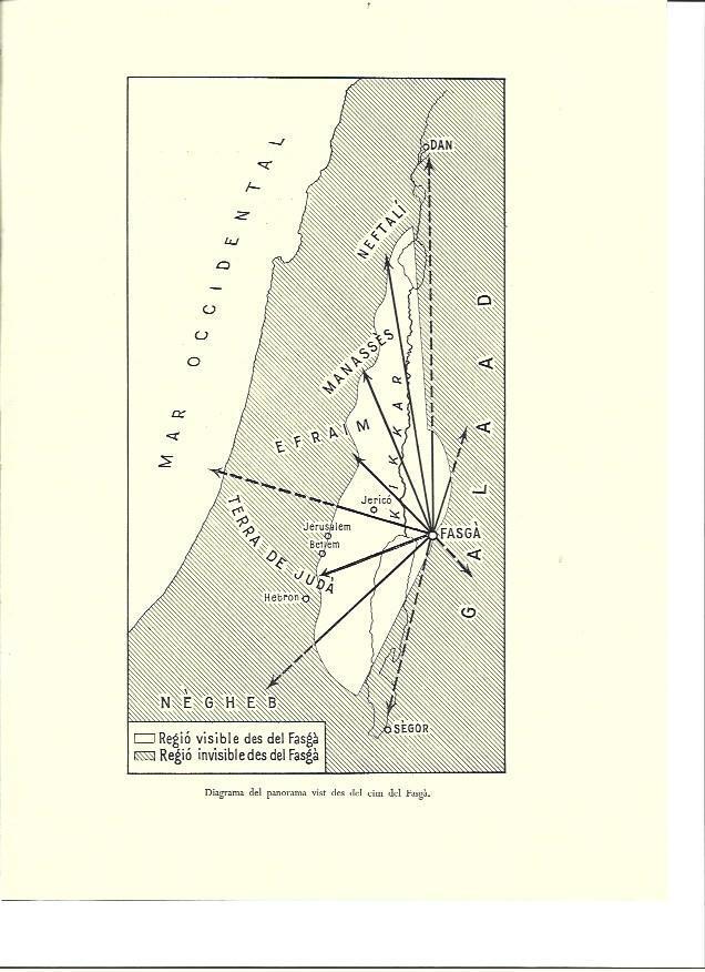 LAMINA 36463: Mapa de la visibilidad desde el Fasga, Israel