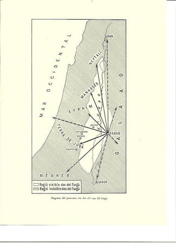 LAMINA 36463: Mapa de la visibilidad desde el Fasga, Israel