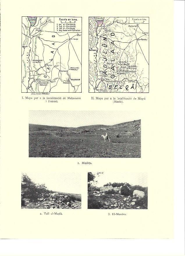 LAMINA 36273: Mapas de Mahanaim y de Masfa