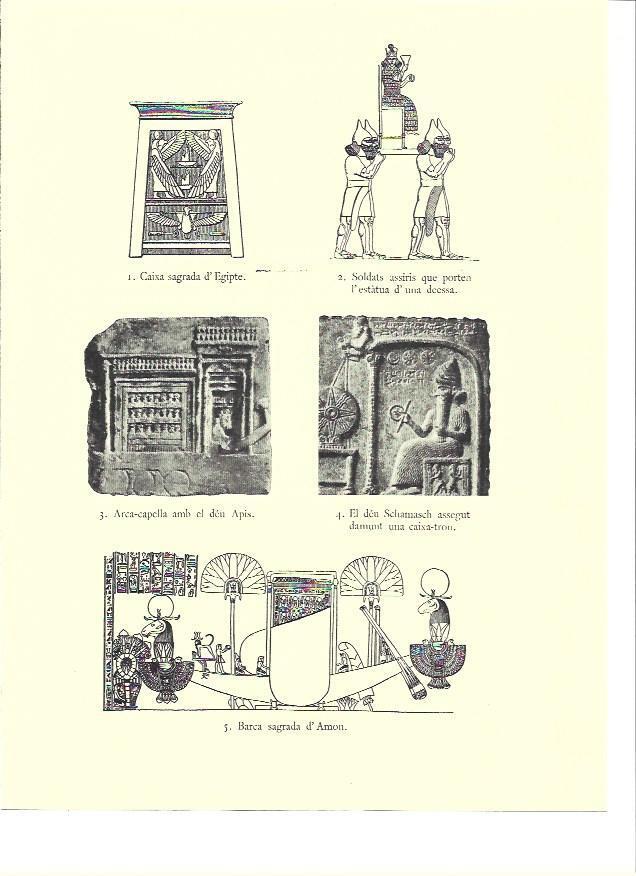 LAMINA 36093: Barca sagrada de Amon y relieves mesopotamicos