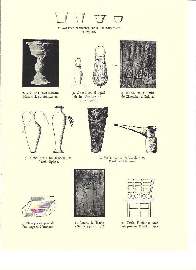 LAMINA 36098: Vasos para libaciones de Egipto y Mesopotamia