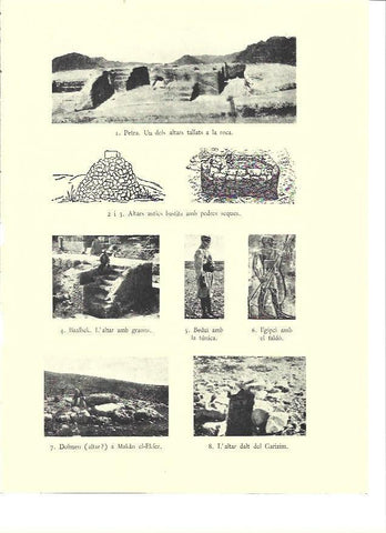 LAMINA 36073: Altar de Petra y beduinos 