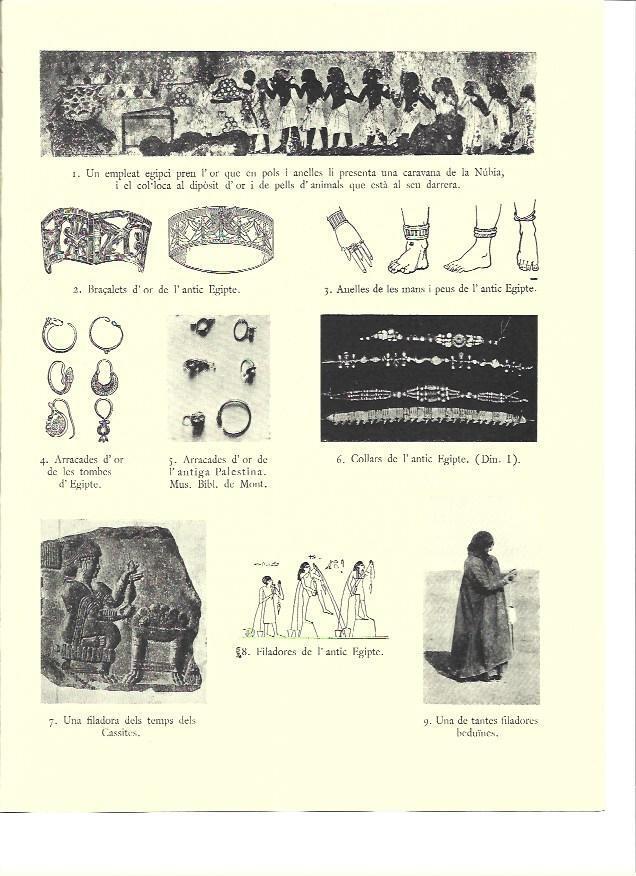 LAMINA 36123: Brazaletes, pendientes y anillos del antiguo Egipto