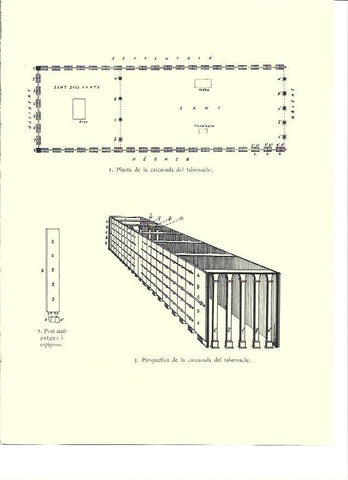LAMINA 36102: Planta y perspectiva del Tabernaculo