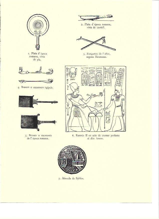LAMINA 36105: Moneda de Byblos y relieve de Ramses II