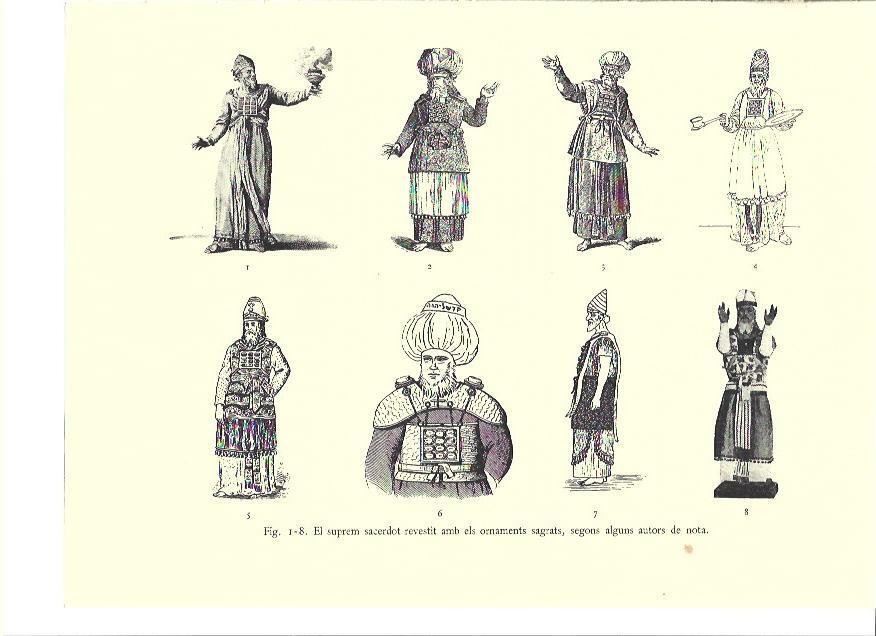 LAMINA 36112: Reconstruccion de la vestimenta del Sumo Sacerdote del antiguo Israel