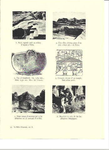 LAMINA 36114: Roca sagrada y cisterna en Petra