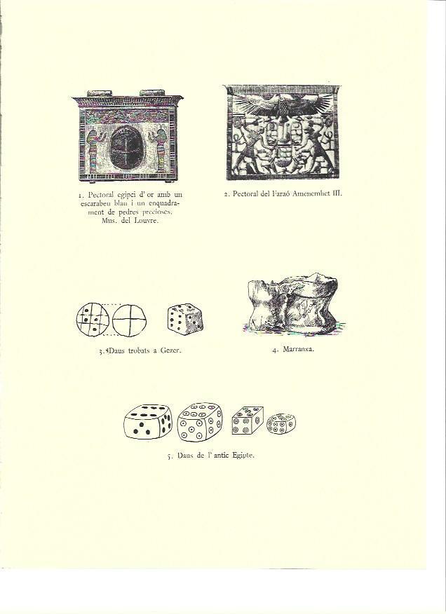 LAMINA 36109: Dados del Antiguo Egipto