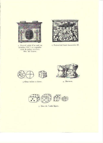 LAMINA 36109: Dados del Antiguo Egipto