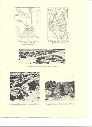 LAMINA 36021: Mapa del istmo de Suez y ruinas de Clysma