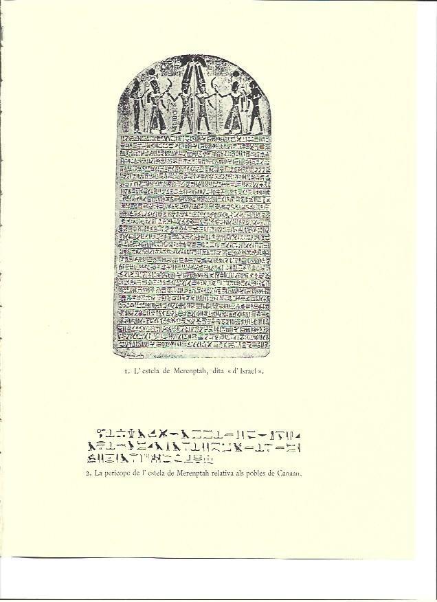 LAMINA 36018: Estela de Merenptah o Estela de Israel