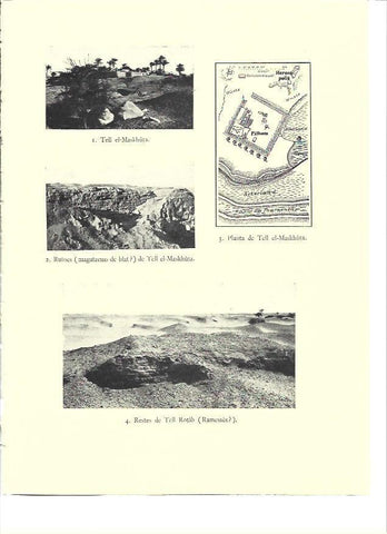 LAMINA 35997: Ruinas y planta de Tell el-Maskhuta en Egipto