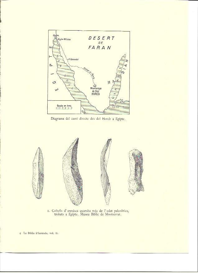 LAMINA 36007: Mapa del camino entre Horeb y Egipto