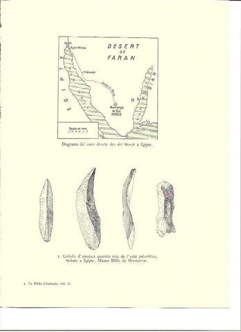 LAMINA 36007: Mapa del camino entre Horeb y Egipto