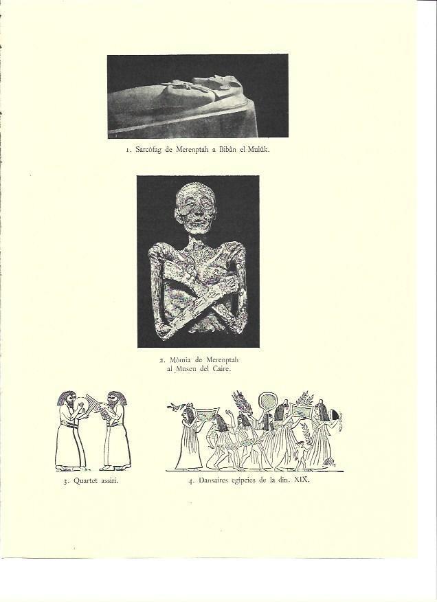 LAMINA 36029: Momia y sarcofago de Merenptah