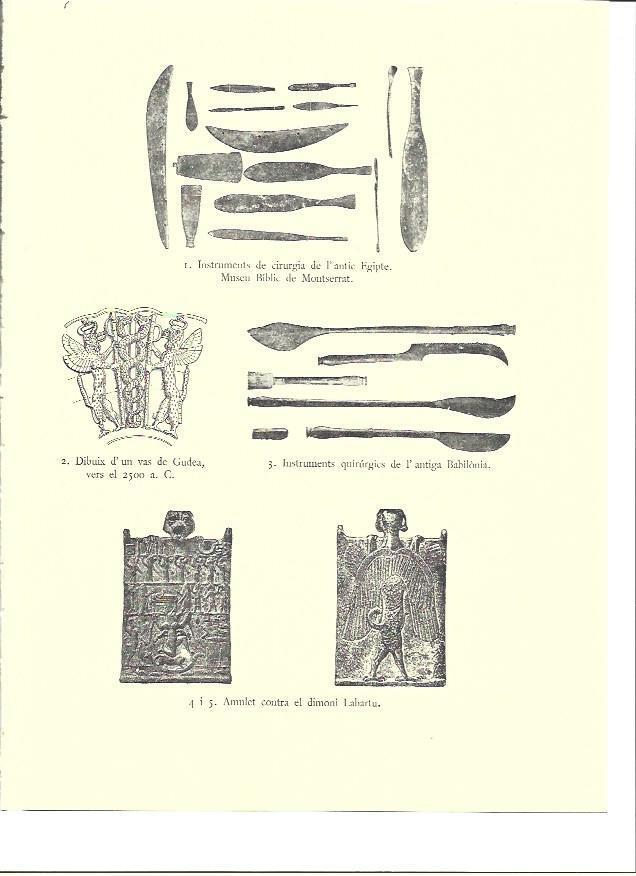 LAMINA 36033: Utensilios medicos del Antiguo Egipto
