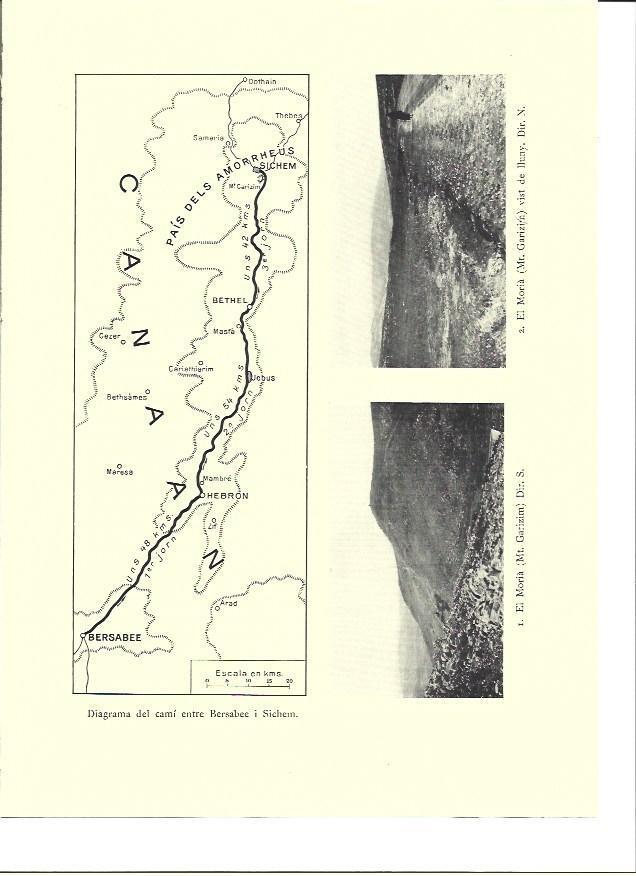 LAMINA 36243: Mapa del camino entre Bersanee y Sichem