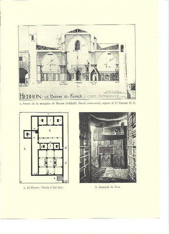 LAMINA 36250: Planta y mezquita de Haram el Khalil en Hebron