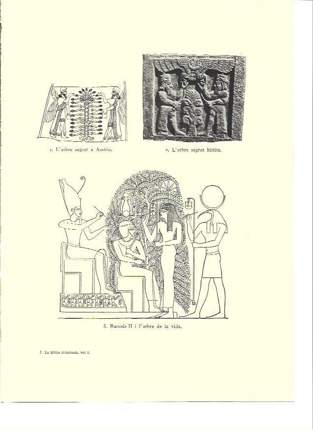 LAMINA 36167: Arbol sgrado de Asiria, de los Hititas y Egipto