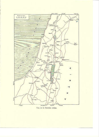 LAMINA 36196: Mapa de Palestina antigua