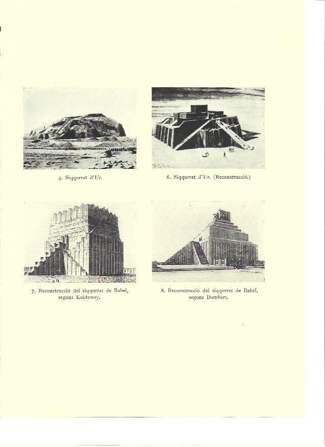 LAMINA 36191: Zigurats de Ur y Babel, según Koldewey y Dombart