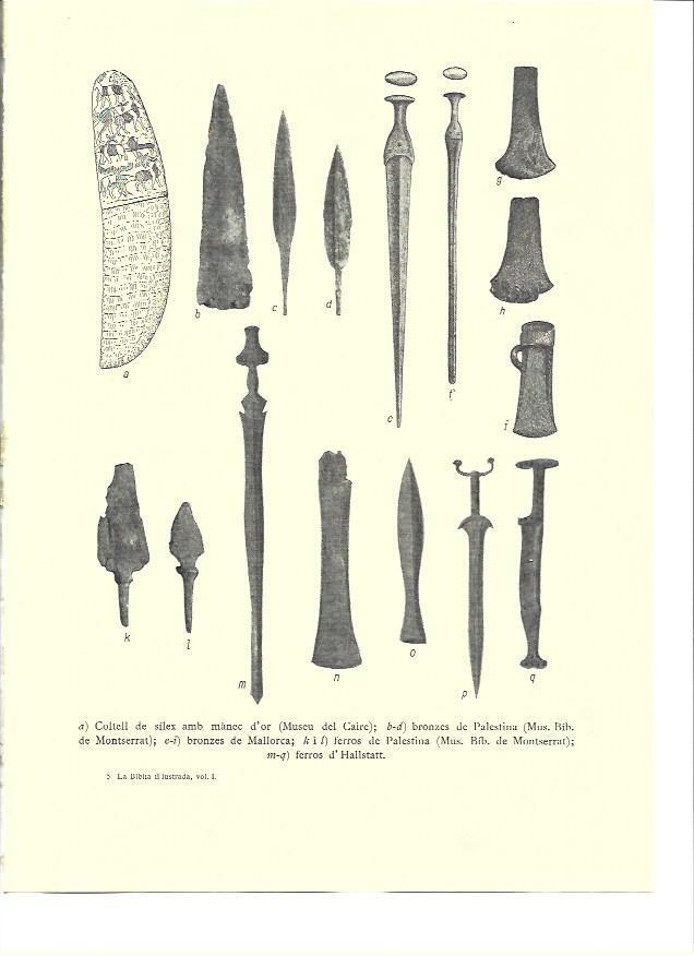 LAMINA 36175: Bronces y hierros de Palestina