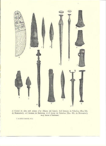 LAMINA 36175: Bronces y hierros de Palestina