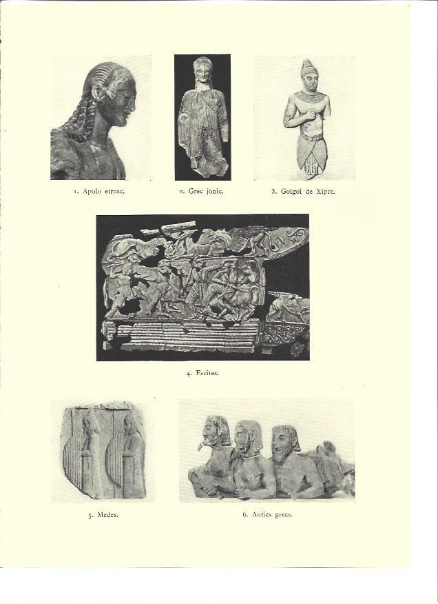 LAMINA 36180: Esculturas etruscas y griegas