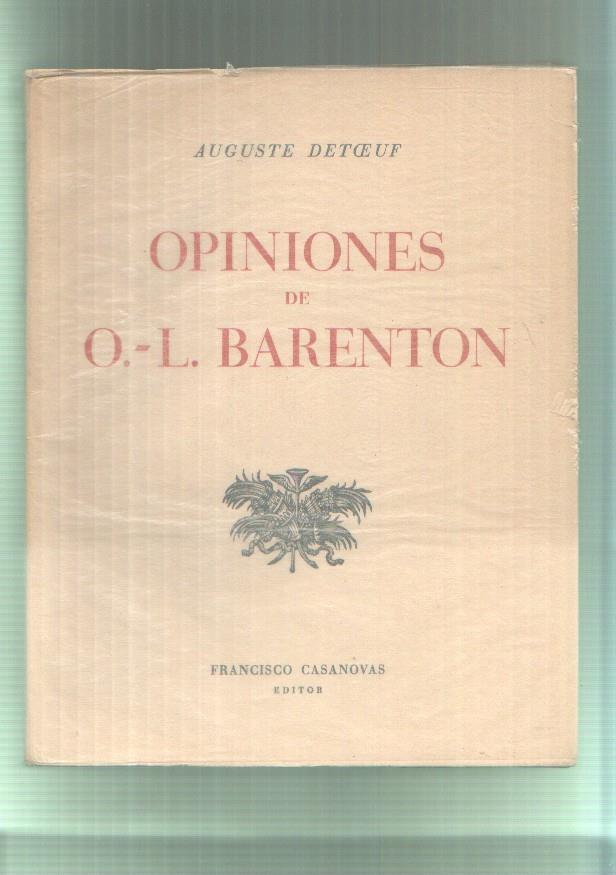 Opiniones de O.L. Barenton