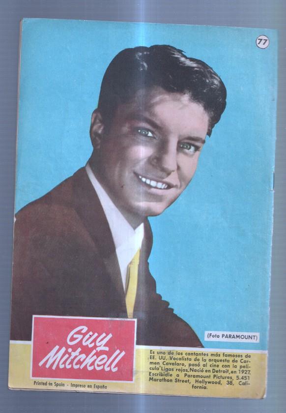Sissi seleccion de novelas graficas numero 077: trasera foto artista Guy Mitchell