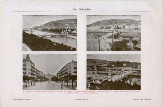 LAMINA V39472: Vistas varias de San Sebastian