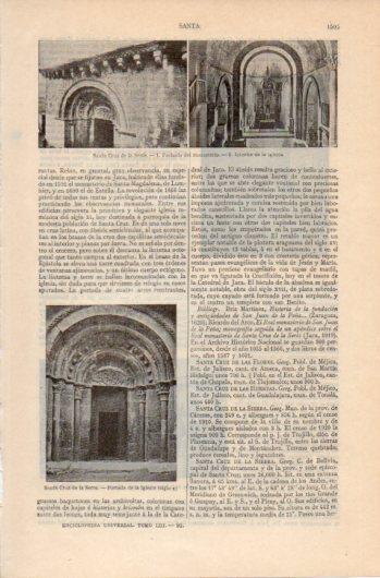LAMINA V39485: Monasterio e iglesia de Santa Cruz de la Seros