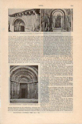 LAMINA V39485: Monasterio e iglesia de Santa Cruz de la Seros