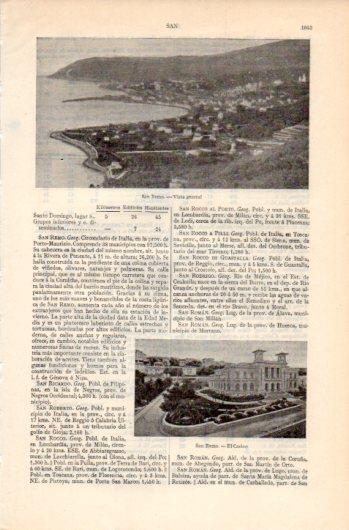 LAMINA V39445: Vista y Casino en San Remo