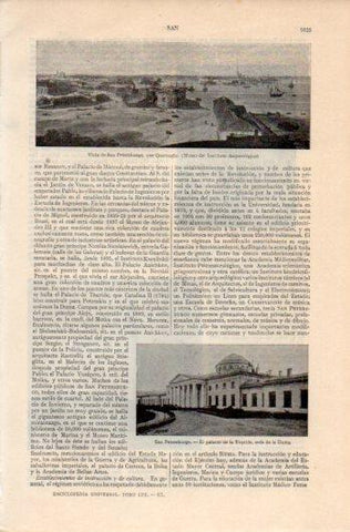 LAMINA V39448: Palacio de la Tauride en San Petersburgo