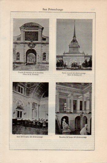 LAMINA V39451: Monumentos en San Petersburgo