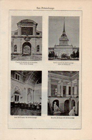 LAMINA V39451: Monumentos en San Petersburgo