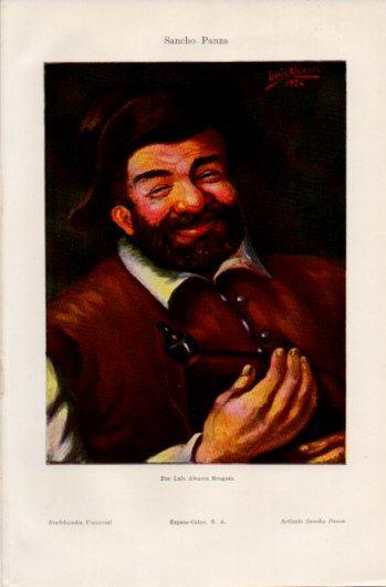 LAMINA V39456: Sancho Panza por Luis Alvarez Brugues