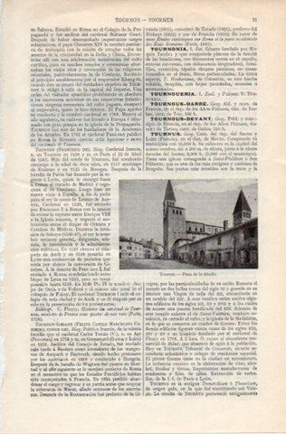 LAMINA V39521: Plaza de la Abadia en Tournus, Francia