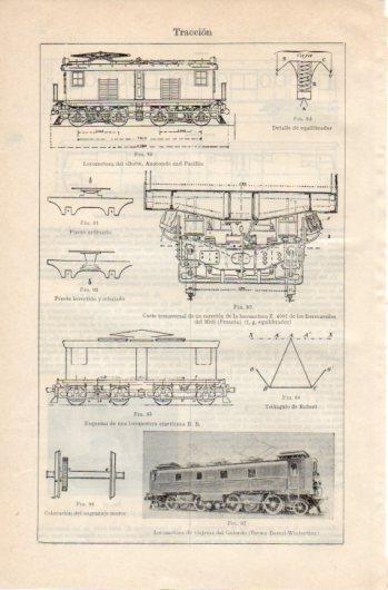 LAMINA V39536: Locomotora de viajeros del Gotardo traccion