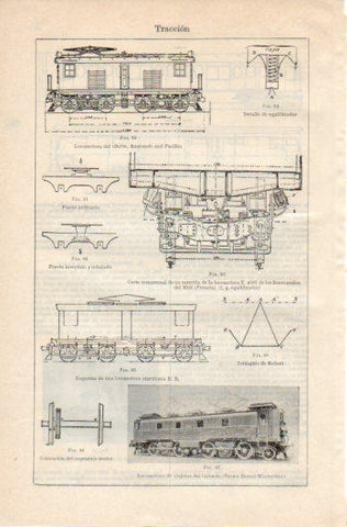 LAMINA V39536: Locomotora de viajeros del Gotardo traccion