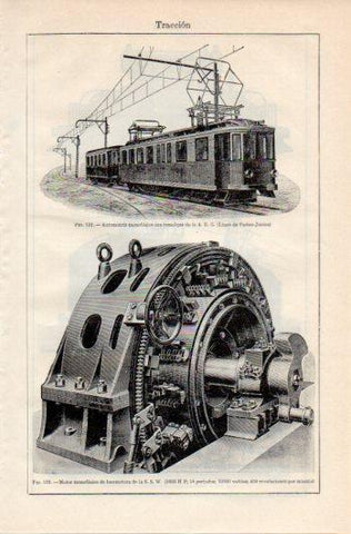 LAMINA V39538: Motor monofasico de locomotora de la S. S. W